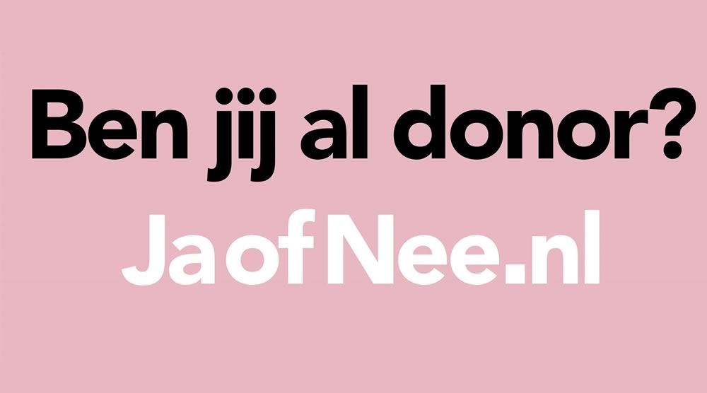 ben jij al donor?