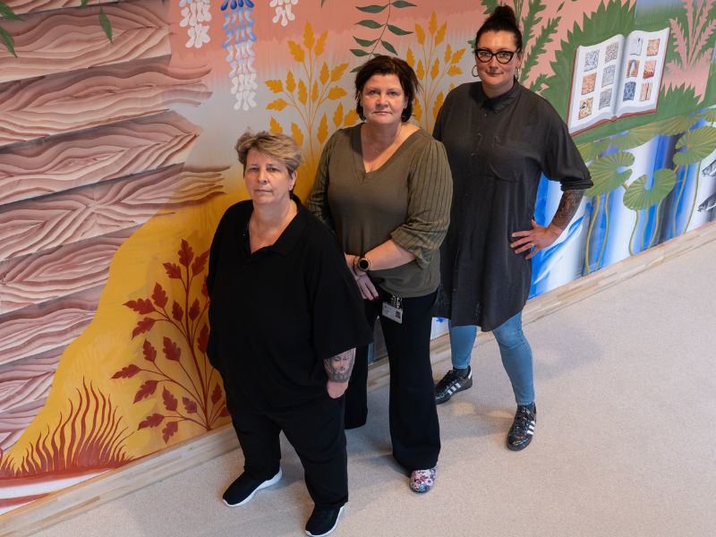 Obductieassistenten Manuela van Roden, Fiona Koolhof en Annelies Wijnholts