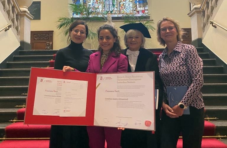 Portretfoto van F. Bardi promotie