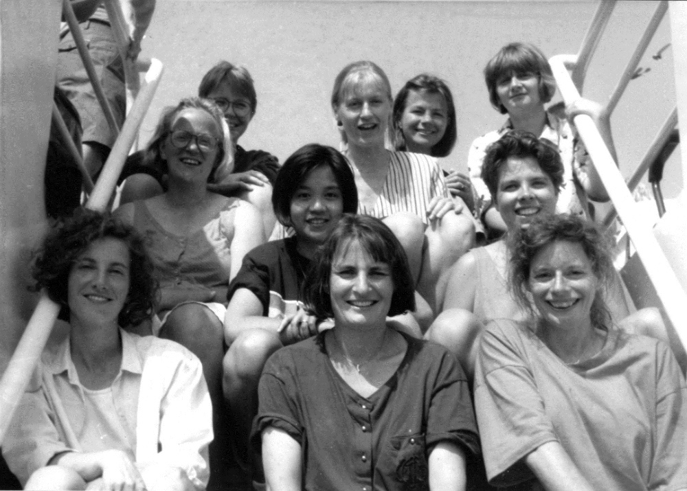 Met collega’s van de afdeling Genetica, 1994