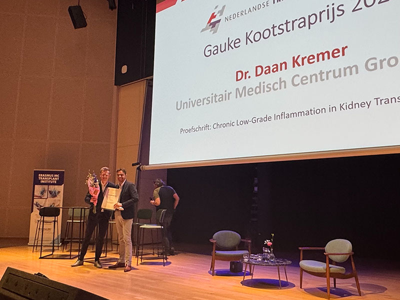 Daan Kremer wint prestigieuze prijs